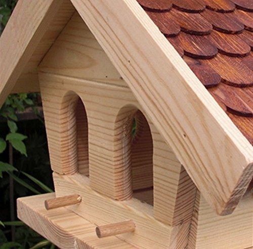 Vogelhaus-Vogelhäuser Vogelfutterhaus Vogelhäuschen aus Holz Vogelhausständer Nistkasten Schreinerarbeit in unterschiedlichen Farben erhältlich … (Vogelhaus V13)