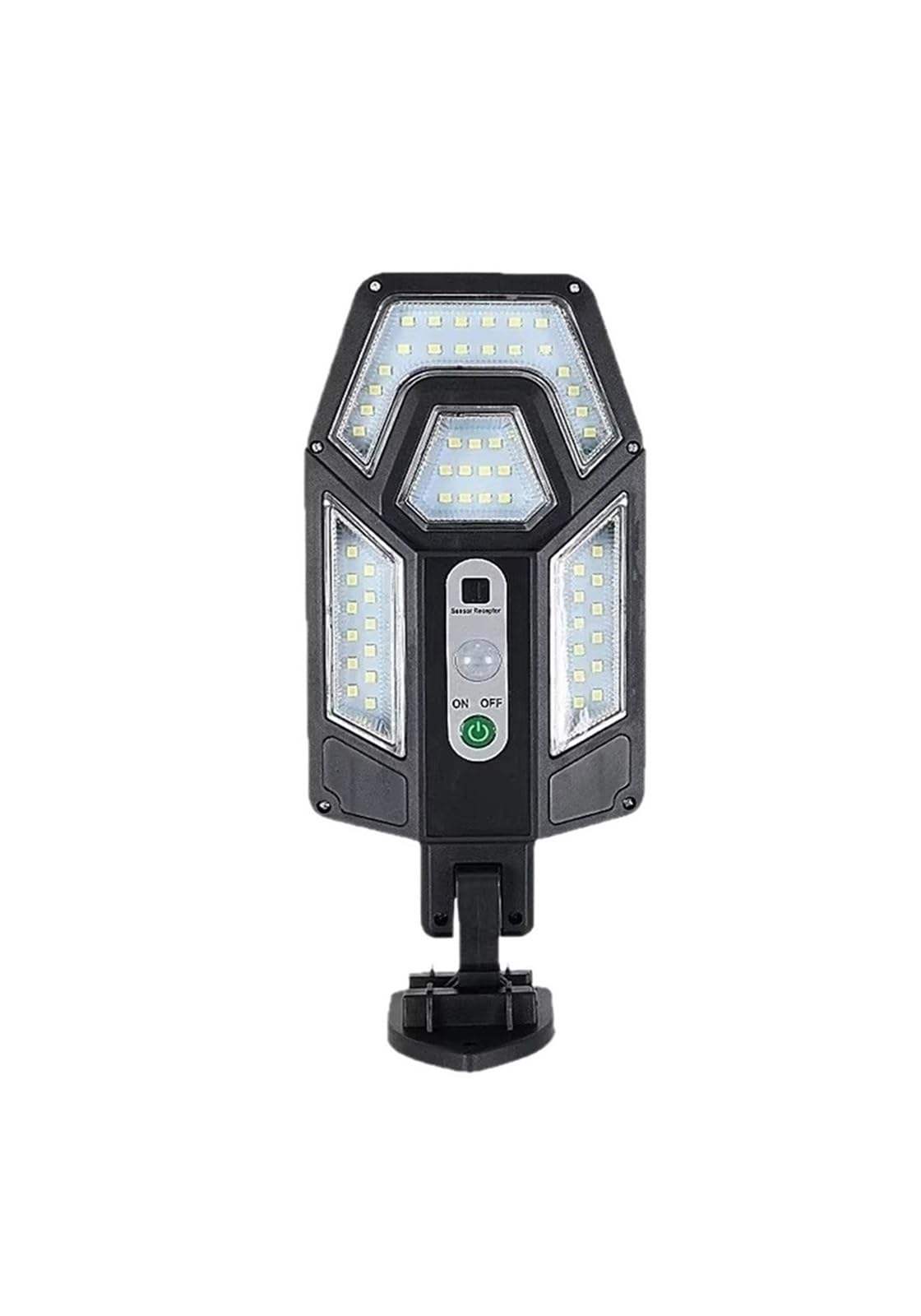 NGTFDCP Solar Street Light, 2pcs Solar Lights Outdoor External Lamp with Motion Sensor Remote Control Powered Spotlight,for Garden,Garage