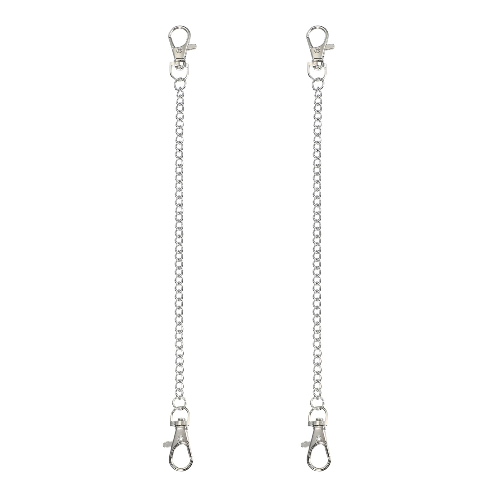 PATIKIL 2Pcs Hanging Chains with Clasp, 25cm Plant Hangers for Bird Feeders Planters Lanterns Wind Chimes Chalkboards and Ornaments, Silver