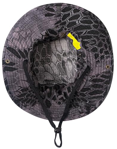 Image of Sun Hats for Men Women Boonie Hat UPF 50+ Bucket Hat Wide Brim UV Protection Fishing Hiking Safari Outdoor Hats