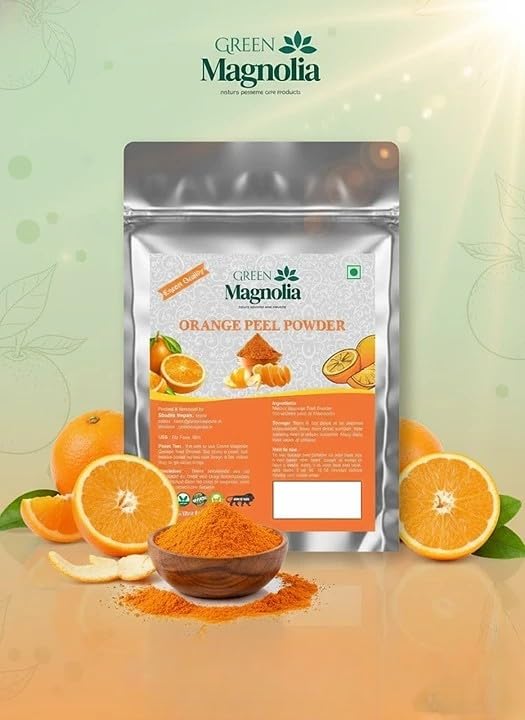 Image of Orange Peel Powder for Face & Skin Care Natural Dried Orange Peel Powder Chemical Free Herbal Face Pack & Scrub Helps in Tan Removal (200gm)