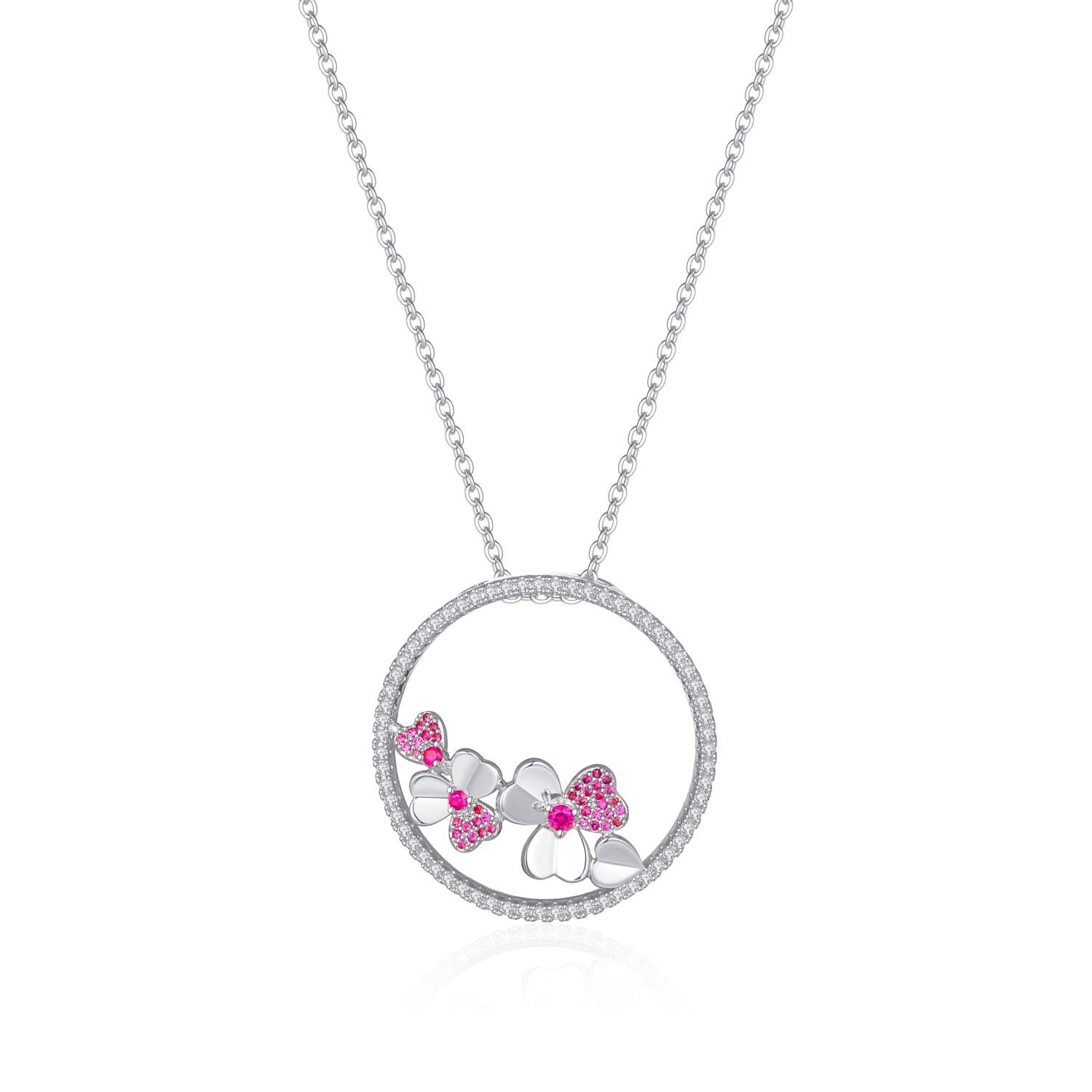 Collane Fiore Rotondo intarsiato in zirconi in zirconi della Collana del Pendente delle Donne del Ciondolo di Banchetto della Collana Elegante della Collana di Modo Squisito Collana da Donna