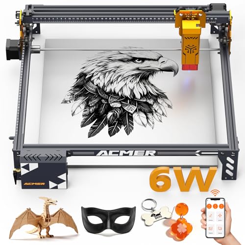 Image of ACMER P1 S PRO 6000mW Laser Engraver and Cutter Machine