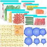 [Extienda adecuadamente la vida útil de los alimentos] Coloque los alimentos que deben mantenerse frescos directamente en la bolsa de alimentos o cubra la superficie de los alimentos para mantenerlos sellados. Se puede almacenar en el refrigerador, ideal para almacenar verduras y frutas diarias, hamburguesas, sándwiches, queso, pan, jugos y otros alimentos, prolongando el tiempo de consumo de alimentos