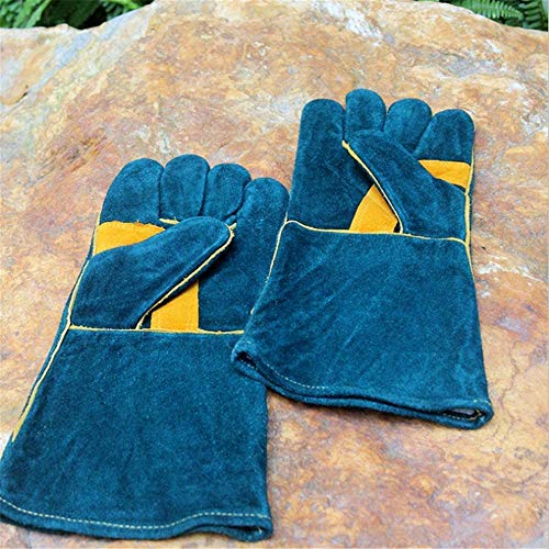 Glove Heat Fire Resistant Welders Glove Gloves Mens Work Gloves For Woodburner Multi-fuel Wood Burning Stoves Protection From Temperature And Ash Barbecue Open Coal Fire Wood Burners Accessories Glove
