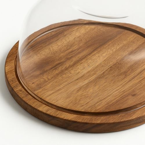 Miniatura 3 de Rocking Gifts Quesera Redonda De Madera Con Tapa 19x19 Cm