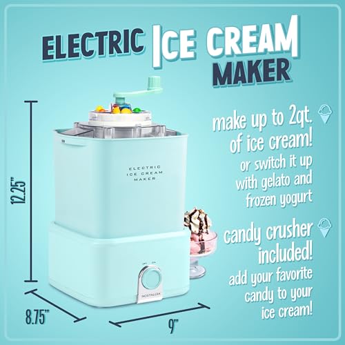 Nostalgia CICM2AQ6A Electric Ice Cream Maker With Candy Crusher thumb #1