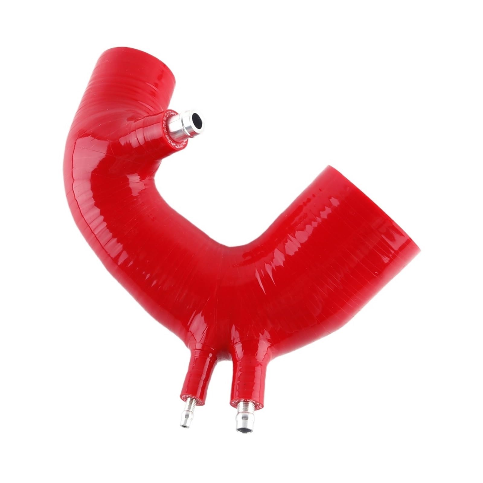Buouagd Rouge Turbo Air Intake Intercooler Pipe Hose Fit For Abarth 500 595 With Ihi Turbo Silicone Air Intake Induction Inlet Hose Pipe Tube Coolant Kit(Rouge)