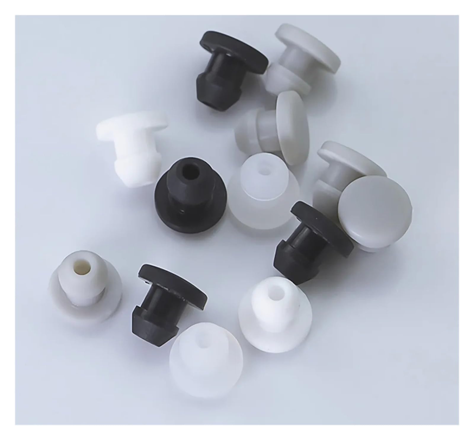 T-förmiger Silikonstopfen für Löcher, Schnallendichtung 4,5 mm bis 50,6 mm, Blindendichtung (transparent, 32,6 mm (1 Stück))