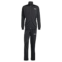 adidas Uomo LINEAR TRACKSUIT, Black/Silver Metallic