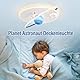 RRBEST LED Kinder Deckenlampe, Modernes Design Mond Astronaut Deckenleuchte, Dimmbar mit Fernbedienung Jungen und Mädchen Kinderzimmer Lampen, Oval Dekorative Deckenlampe