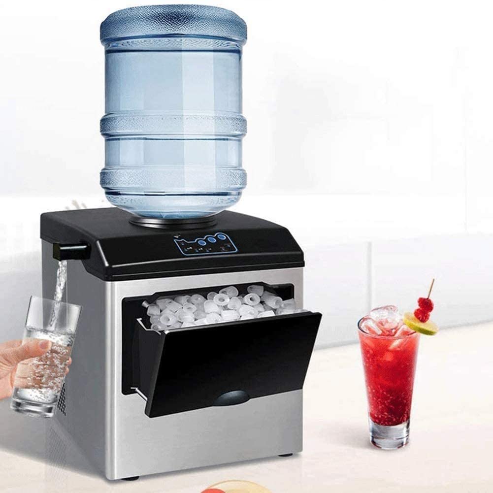 Portable Ice Machine Countertop, 55 Lbs In Ice 24 Hrs & 3 Size (L/M/S), 12 Ice Cubes Ready In 8 Mins, Home Party, Semi-Auto Cleaning on Fridge.com - View 6