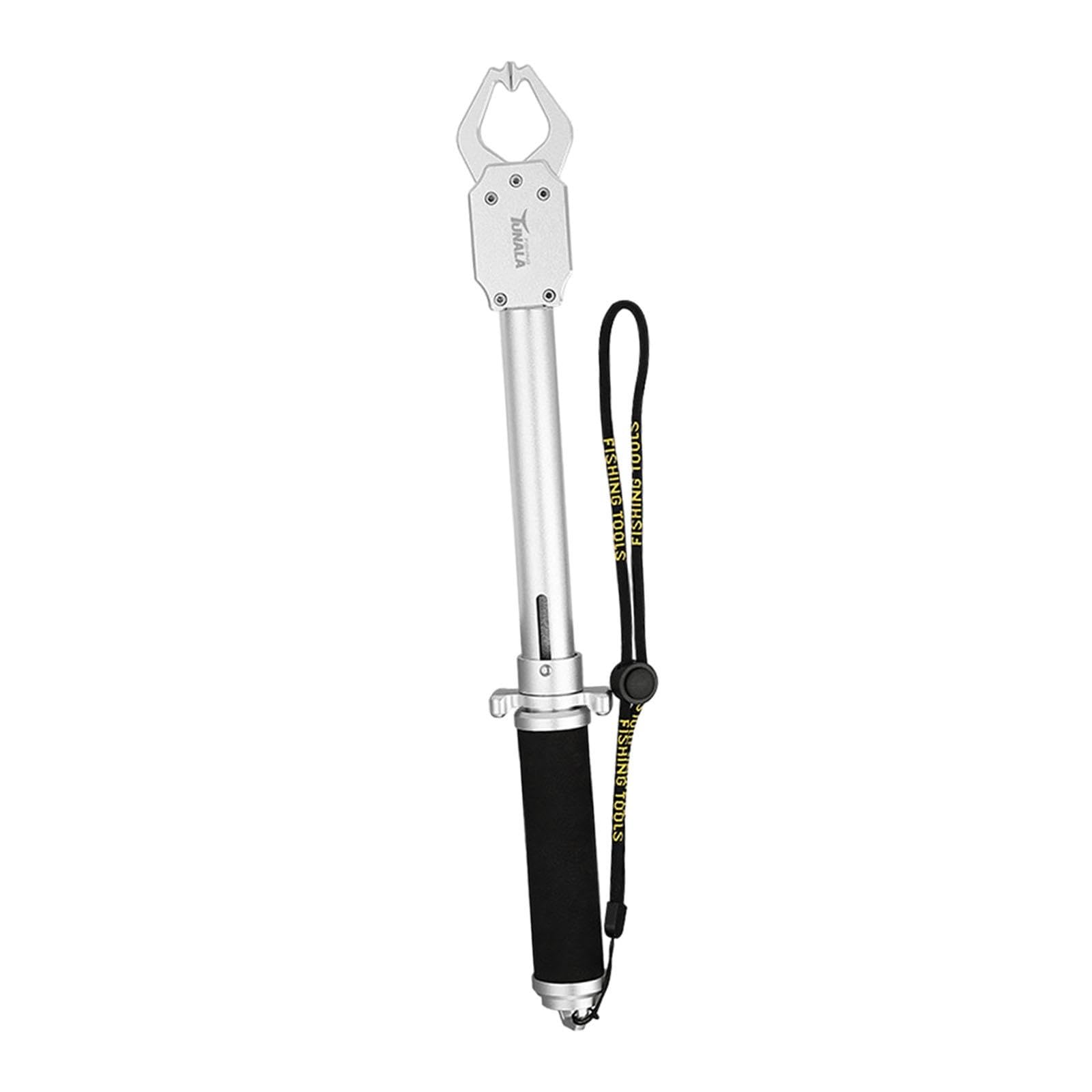 Qianly Fishing Gripper Fischgreifer Angelwerkzeug Fischlippenzange Angelzubehör mit Ergonomischem Aluminiumgriff Und Präziser Skala für Forell