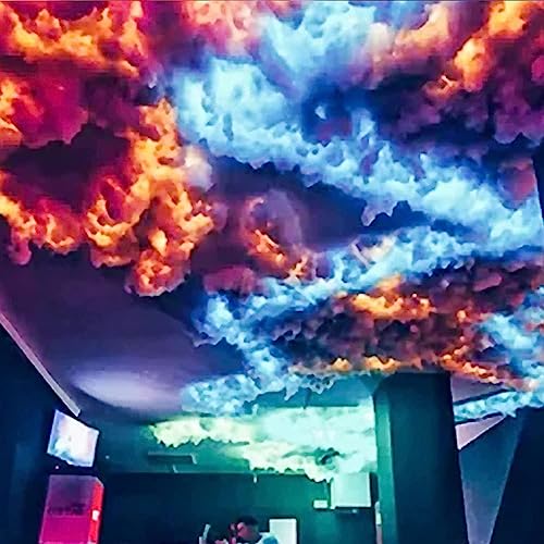 Thunder Cloud Lamp, Fluffy Cloud Lights for Wall Ceiling, Color Adjustable with Remote Control, Lightning Cloud Light, Bar Decoration Led Light Strip for Gaming Room, Christmas Decor 2m