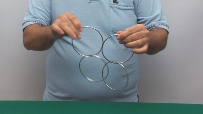 Juego De Aros Chinos Con Vídeo Explicativo – 4 Aros De Acero Inoxidable De 10 Cm, Magia Fácil De Aprender Para Principiantes Y Coleccionistas