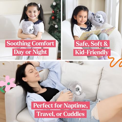 Image of Lilly's Love Heatable & Coolable Lavender Scented Weighted Stuffed Animal - Microwavable Heatable Pad for Kids & Adults - Machine Washable Plushie - Calming Stuffed Animal for Anxiety