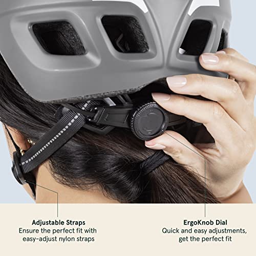 Image of Retrospec Lennon Adult Bike Helmet with LED Safety Light Adjustable Dial & Removable Visor - Adjustable Bicycle Cycling Helmet for Men & Women