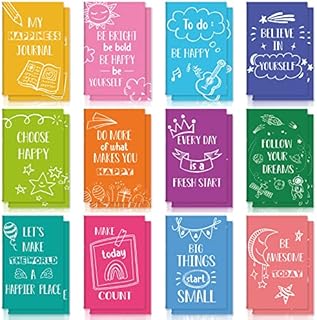 24 Pcs Mini Colorful Notebooks, Funny Motivational Journals Notepads Inspirational Notepads Small Pocket Notebook for Kids Teacher School Office Gift Bulk Prizes Travel Supplies(Lovely Style)