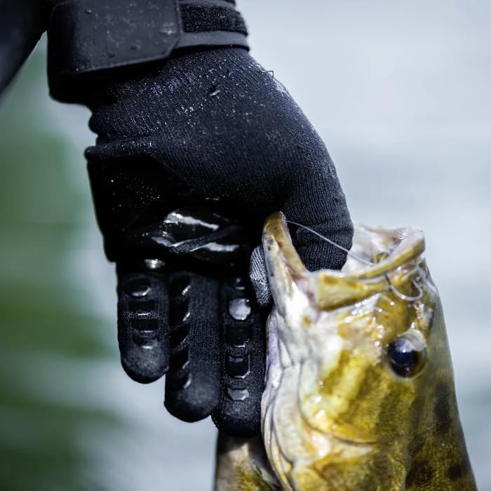 AFTCO Breakwater Waterproof Gloves (Black, Small)