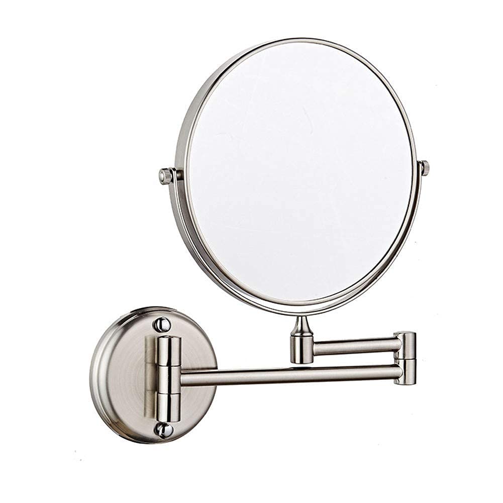 Miroir de maquillage mural pivotant 8 pouces et extensible pour salle de bain coloris n°6