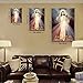 Framed Jesus Mercy wall art Canvas Decor Divine Catholic Christianity Sacred Heart for Faith living room bedroom dining room for Pictures Posters Prints Paintings Artwork 24x36(60x90cm) inch