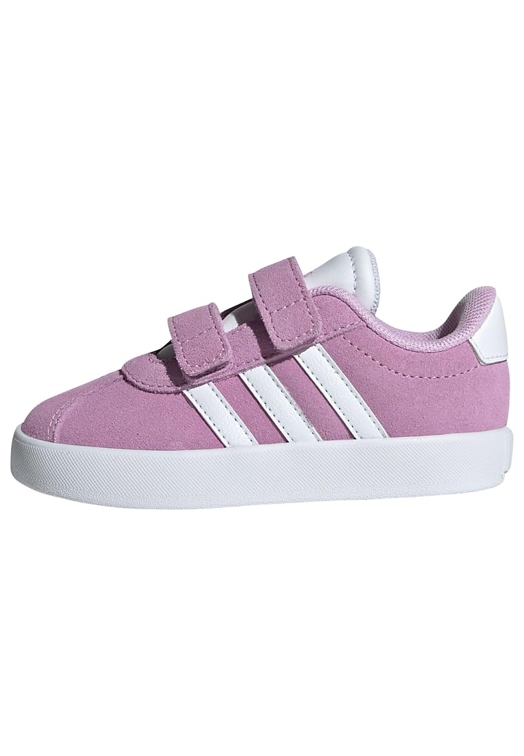 adidas Unisex - Bambini e Ragazzi VL Court 3.0 Shoes, Bliss Lilac/Cloud White/Grey Two, 28 EU