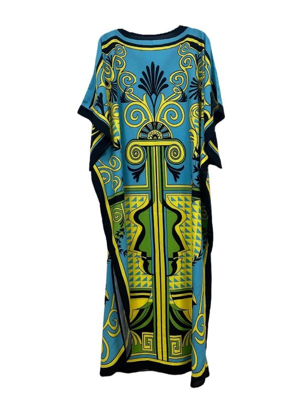 Copricostume Vestito Caftano Elegante Mare Woman Boho Chic Kaftan COV0283
