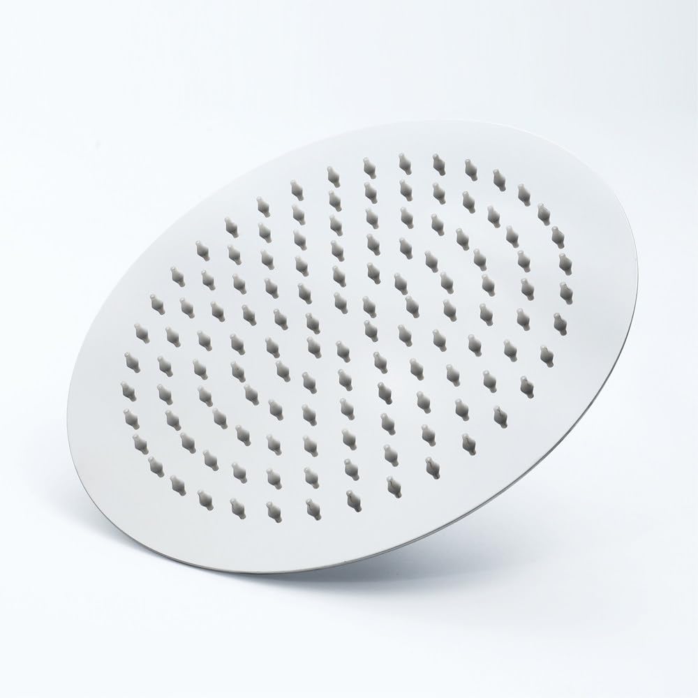 Billg Cabezal de Ducha Antical de Acero Inoxidable, Cabezal De Ducha Tipo Lluvia con Brazo de Extensión en Pared, Rociador Ducha con Efecto Antical Lluvia, G1/2 Universal, Cromado Cuadrado