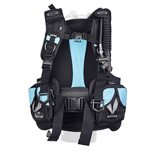 Riptide Mira Lightweight Women’s Back Mount BCD Weight Integrated (Sea Blue, M/L)