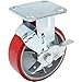 Grizzly G8170 6-Inch Heavy-Duty Fixed Caster with Brake