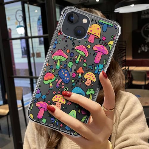 Coque iPhone 14 transparente en silicone TPU souple de 6,1 pouces