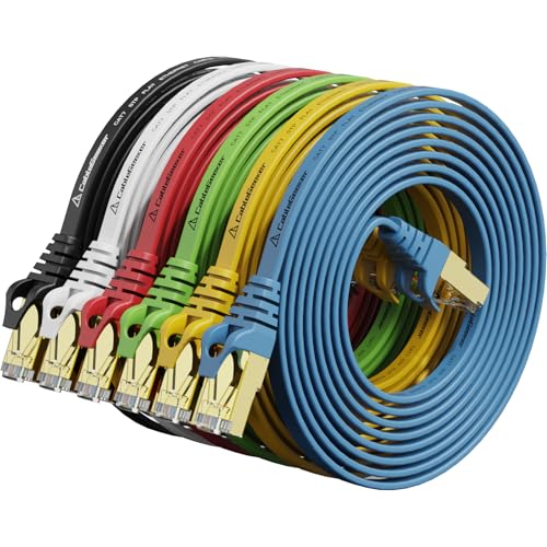 Cat 7 Flat 6-Pack Ethernet Cables