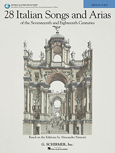 28 Italian Songs & Arias Of 17Th & 18Th Cent Parisotti Med Vce Bk/2Cd (Medium Voice Book & CD) by VARIOUS (2010) Paperback