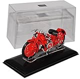 Das Modell befindet sich in einer stilvollen passenden Verpackung, mit Sockel und Vitrine.