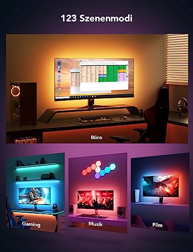 Govee G1 Gaming-Monitor-Licht, Smart RGBIC Wi-Fi LED-Hintergrundbeleuchtung – Ansicht 6