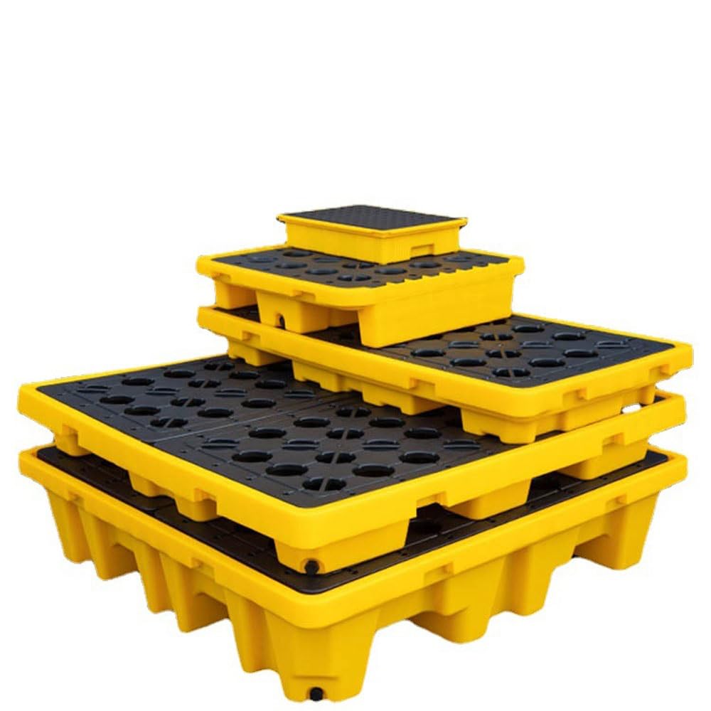 Bandeja Antiderrame Con Malla Extraíble, Cubeta de Contención Resistente a Químicos para Uso Industrial y de Laboratorio, Bandeja Antigoteo de Fácil Limpieza(33 * 33 * 5.5cm)