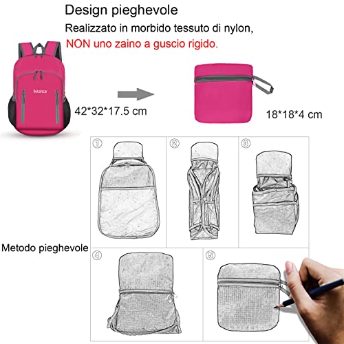 Bekahizar 20L Zaino pieghevole, ultra leggero