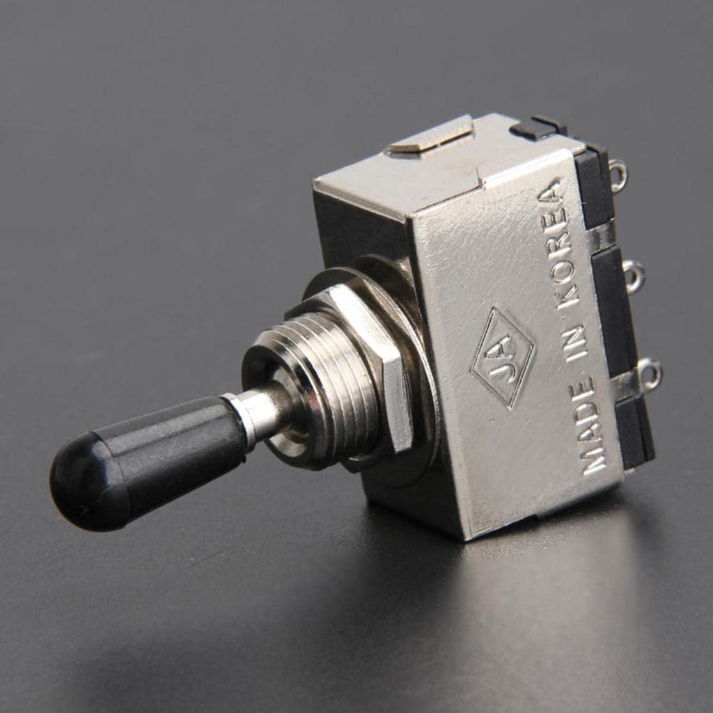 3-Way Guitar Toggle Switch | Pickup Selector Switch for LP Style Electric Guitars | Chrome Metal Control Switch with Box Design (1 Piece)-image-44