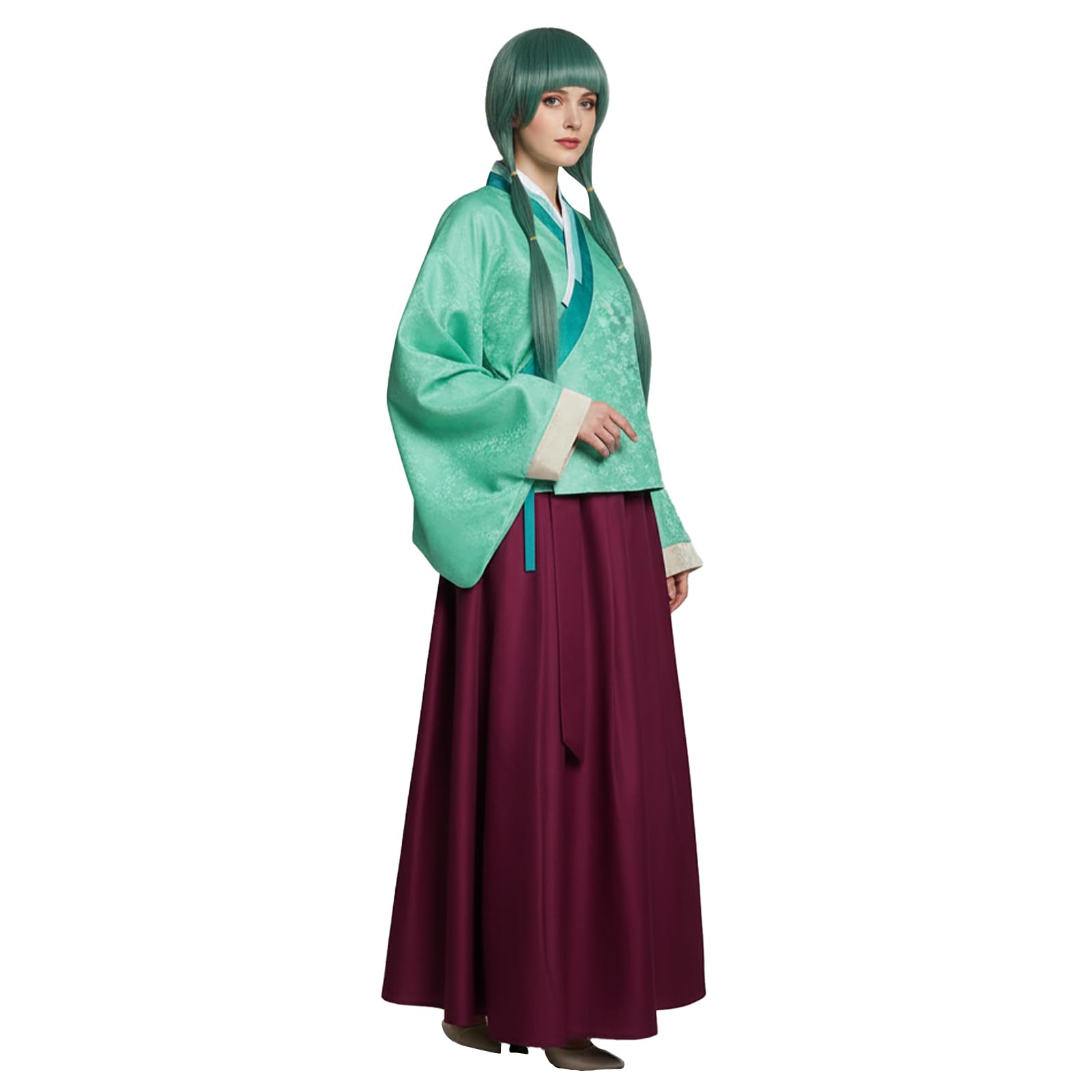 Waynexzavier Womens Apothecary Cosplay Costume With Wig Hanfu Dress Suit Halloween Outfit