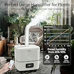 Yokekon 30L/7.93Gal Large Humidifier,10 atomizers for 4000mL/h output,White - Image 4