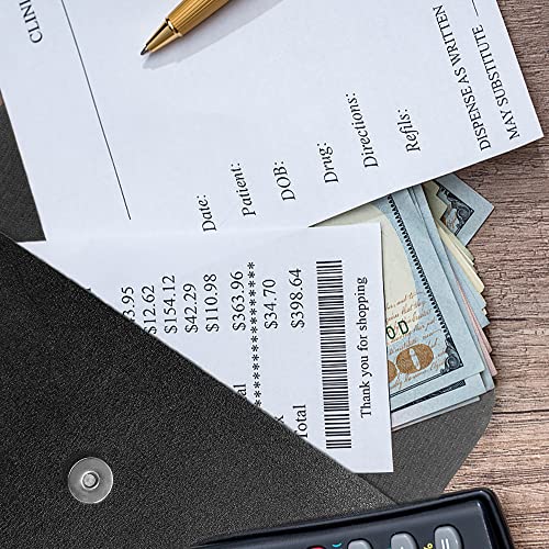 4 Packs Cash Envelope Wallet Money Bag Pouch Budget Binder Pu Leather Money Bag Budget Envelope Money Organizer Purse, 7.5X4.5 Inches #TOP2