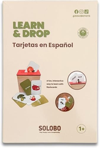 Tarjetas didácticas para aprender y soltar en español | Tarjetas flash en español para niños y niños pequeños | Aprende colores, formas, números, disponible en Yaxa Guatemala
