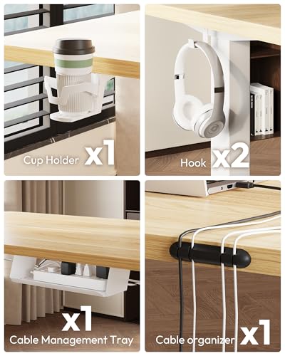 Image of SANODESK Electric Standing Desk 79 x 32 Inches, Height Adjustable Sit Stand with Large Splice Board Desktop for Home Office, Computer Workstations,Memory Ergonomic Computer Desk, Black Frame /Black Top