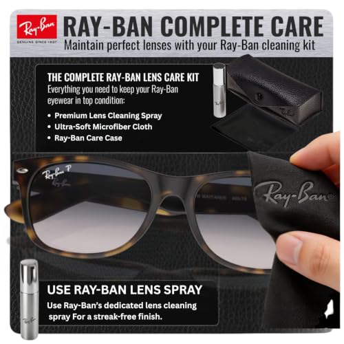Image of Ray-Ban RB2132 NEW WAYFARER CLASSIC Square Shaped Sunglasses for Men & Women with Official RAYBAN Eyewear Kit