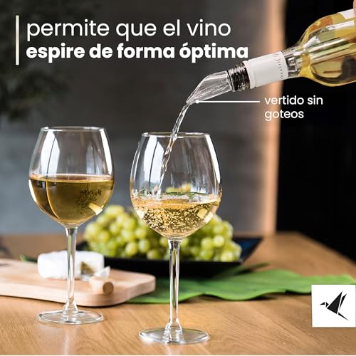 Beyond Enfriador de Botellas de Vino Acero Inoxidable con Vertedor – Varilla Enfriadora Accesorio ideal y Regalo para Amantes del Vino Hombre Mujer | Para Vino Blanco y Tinto (Set de Regalo) - imagen 3