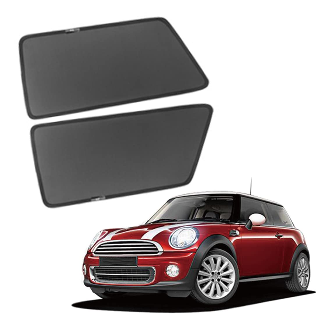 GCcv Car Window Shade For Kids Side Window Sun Shade For MINI R56 Magnetic Curtain Sun UV Protection Covers For Baby Sleeping Auto Accessories,Rear-window-2PCS
