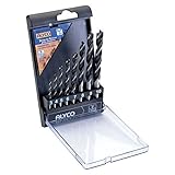  Alyco 136208 - Juego 8 brocas clindricas para madera y plastico 3,4,5,6,7,8,9,10 mm en estuche plastico