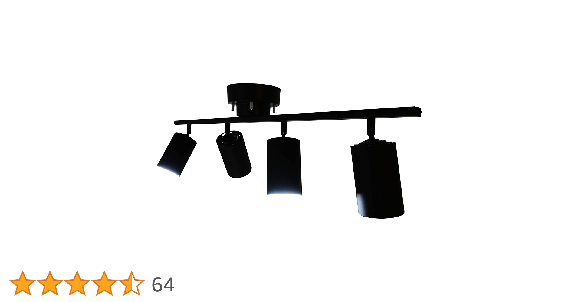 Amazon | [山善] インテリア シーリングライト 4灯 スポットライト