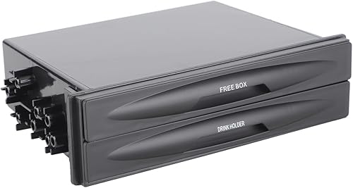 Miniatura 7 de Acouto titular de la taza del auto, titular de la taza de bolsillo de radio universal coche auto doble Din Radio bolsillo bebida taza titular+caja