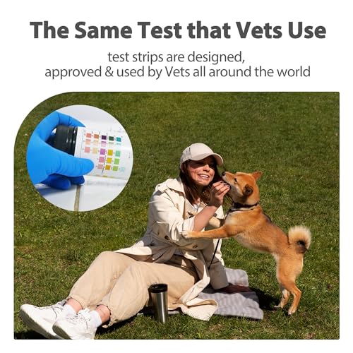 Tiras de teste de urina para animais de estimação de 60 unidades para cães e gatos - Kit preciso de